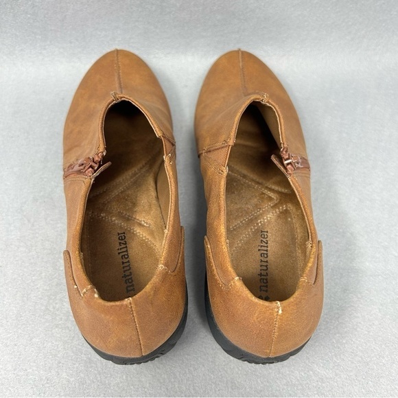 Naturalizer Women's Size 9M Jiggy Brown Faux Leather Ankle Booties Clogs - Picture 7 of 12